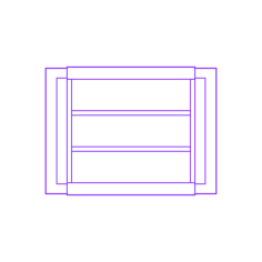 Buildings Window Security Bars Grille 4 Bar Editable Svg Line Art, Free Vectors File